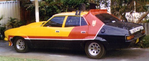 Grant Hodgson's car, from the rear