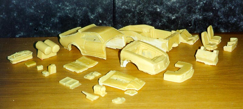 Rebellion Mad Max Interceptor Model Kit Parts