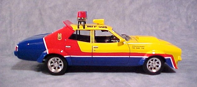 Planet X Mad Max Yellow MFP Interceptor Model Kit Assembled